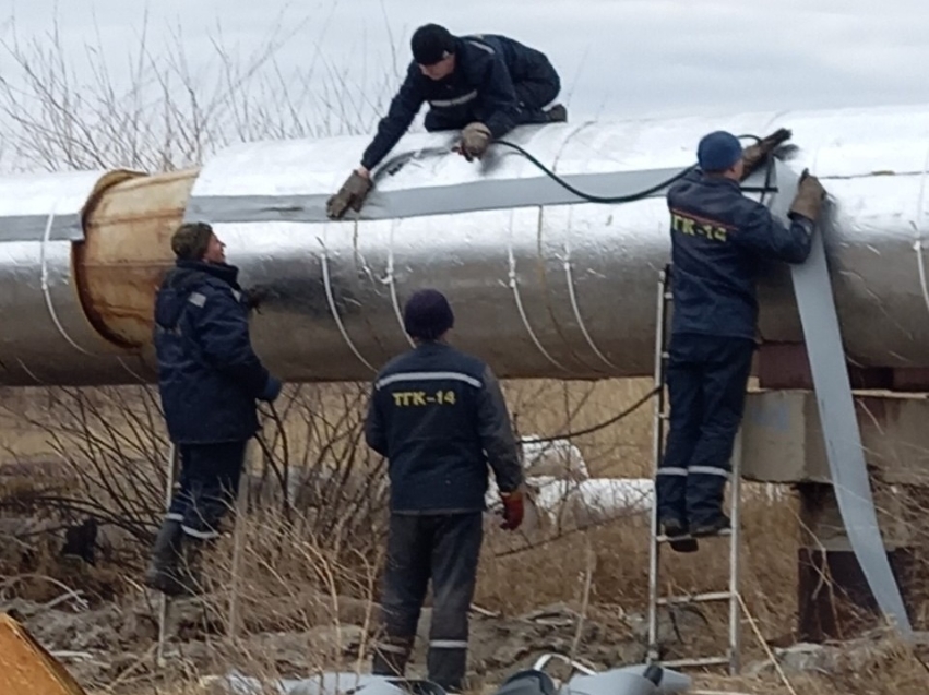 Более 5 километров тепловых сетей заизолировали энергетики в Чите с начала года